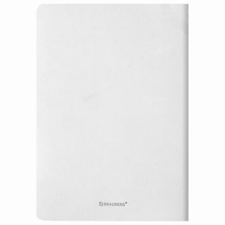 Тетрадь 60 л. в линию обложка кожзам SoftTouch, сшивка, B5 (179х250мм), БЕЛЫЙ, BRAUBERG RAINBOW, 403887 Тетрадь 60 л. в линию обложка кожзам SoftTouch, сшивка, B5 (179х250мм), БЕЛЫЙ, BRAUBERG RAINBOW, 403887