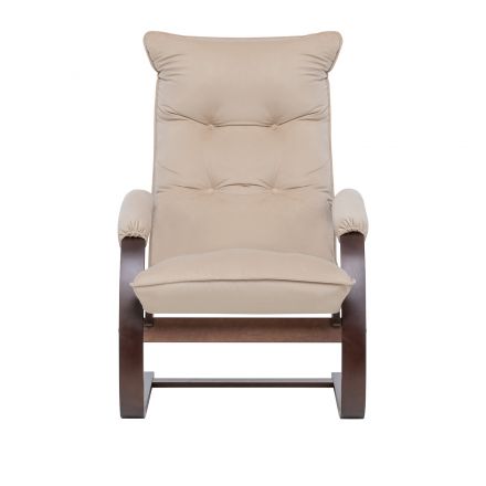 Кресло-трансформер Leset Монако, Орех текстура, V18 бежевый, Ткань Велюр Кресло-трансформер Leset Монако, Орех текстура, V18 бежевый, Ткань Велюр