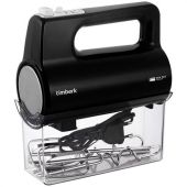 Миксер TIMBERK T-HM40S50, 700Вт, 5 скоростей, 2 венчика, 2 крюка для теста, контейнер, черный