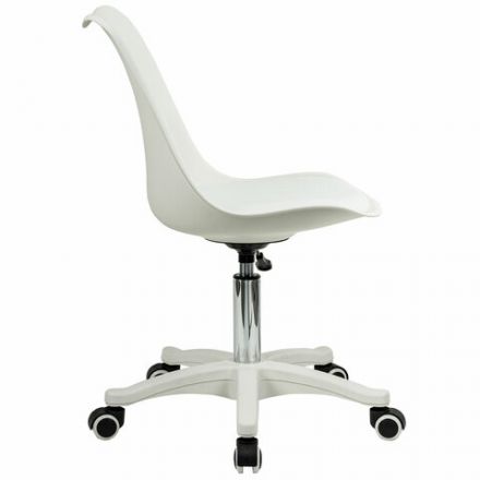 Кресло стул BRABIX "Eames MG-310 PL", пластик белый, экокожа белая, 532926 Кресло стул BRABIX "Eames MG-310 PL", пластик белый, экокожа белая, 532926