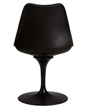 Стул обеденный DOBRIN TULIP, черное основание, цвет черный (B-03) Стул обеденный DOBRIN TULIP, черное основание, цвет черный (B-03)