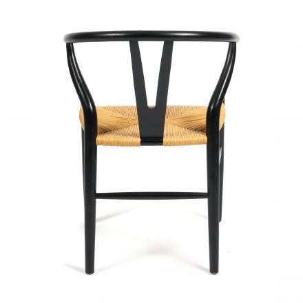 Стул Вишбон/Wishbone (мод.CB2212) дерево вяз, 57х50,5х79,5, черный