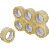 Клейкая лента упаковочная 48мм x 150м 40мкр прозрачная 6 шт/уп СПб Клейкая лента упаковочная 48мм x 150м 40мкр прозрачная 6 шт/уп СПб