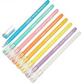 Набор гелевых ручек Attache Pastel, 0,5мм,8 цветов,неав.,б/манж,8 шт/наб