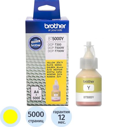 Чернила Brother BT5000Y жел. для DCP-T300/T500W/T700W