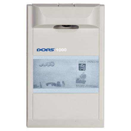 Детектор банкнот DORS 1000 М3, ЖК-дисплей 10 см, просмотровый, ИК-детекция, спецэлемент "М", серый, 1000M3
