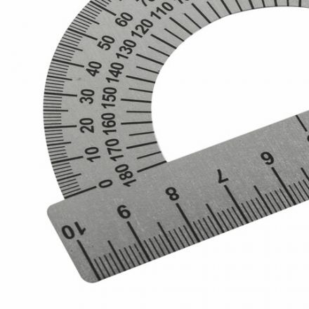 Транспортир 10 см, 180 градусов, металлический, ПИФАГОР, 210637 Транспортир 10 см, 180 градусов, металлический, ПИФАГОР, 210637