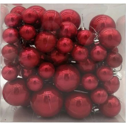 Игрушка новогодняя полистирол, набор 59 штук 9,8х19,6х19,6см 92923