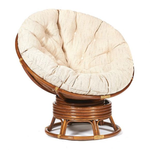Кресло-качалка "PAPASAN" w B / с подушкой /, Pecan (орех), ткань Старт