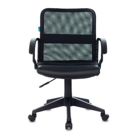 Кресло CH-590, с подлокотниками, сетка/экокожа, черное, 472003 Кресло CH-590, с подлокотниками, сетка/экокожа, черное, 472003