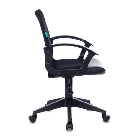 Кресло CH-590, с подлокотниками, сетка/экокожа, черное, 472003 Кресло CH-590, с подлокотниками, сетка/экокожа, черное, 472003