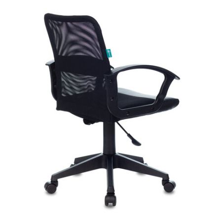 Кресло CH-590, с подлокотниками, сетка/экокожа, черное, 472003 Кресло CH-590, с подлокотниками, сетка/экокожа, черное, 472003