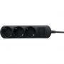 Удлинитель Power Cube 3р/1,5м без выкл 16А черн (PC-6B-1,5M)