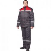 Костюм рабочий зимний з31-КПК сер/красн (р.56-58) 170-176 Костюм рабочий зимний з31-КПК сер/красн (р.56-58) 170-176