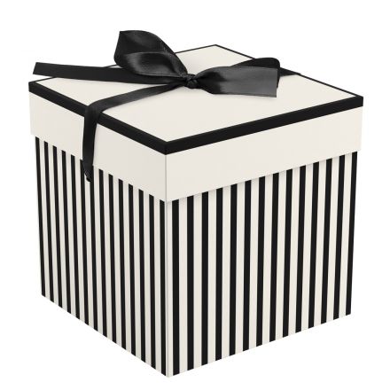 Коробка складная подарочная MESHU "Paris", (15*15*15см), с лентой Коробка складная подарочная MESHU "Paris", (15*15*15см), с лентой