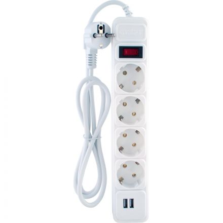 Сетевой фильтр СТАРТ С/УД-Ф SP 4x1 2USB ZVT 4р/1,5м 10А/2200Вт белый Сетевой фильтр СТАРТ С/УД-Ф SP 4x1 2USB ZVT 4р/1,5м 10А/2200Вт белый