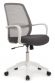 Кресло Fast W-207 white plastic Белый пластик/Серая сетка 60-62-97*105