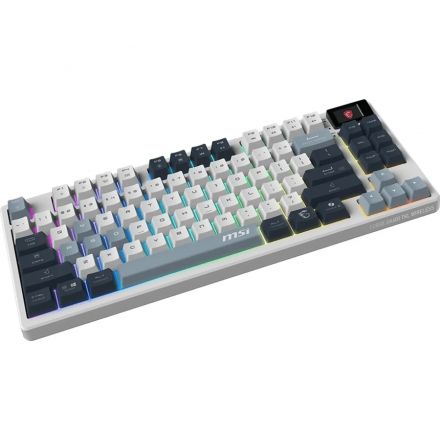 Клавиатура MSI (S11-43RUP01-HH9)Forge GK600 механ.бел/син USB BT/R gamer L