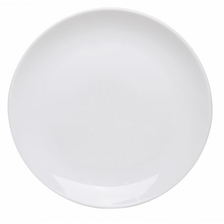 Тарелка обеденная 25,5см фарфор Royal White белая TUDOR (TU2204-4)