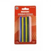 Стержень для клеевого пистолета 7,4 мм, цветные (12 шт.) REXANT (09-1020)