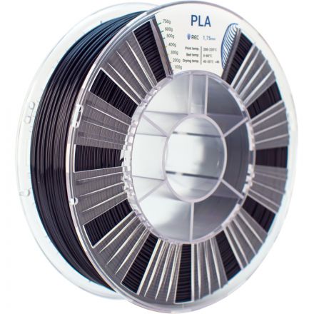 Катушка PLA пластик REC 1.75мм черный Катушка PLA пластик REC 1.75мм черный