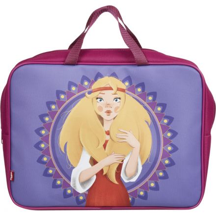 Папка для тетрадей КОМУС Три богатыря Аленушка,А4,молн,ткань,75мм,ПМД-4-20