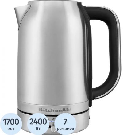 Чайник KitchenAid 5KEK1701ESX, термо-контроль, 1.7 л., нержавеющая сталь Чайник KitchenAid 5KEK1701ESX, термо-контроль, 1.7 л., нержавеющая сталь