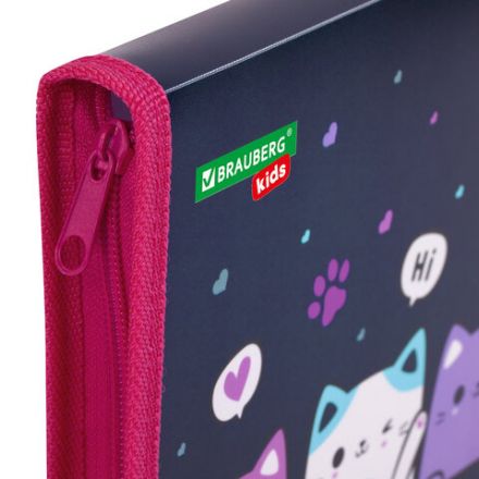Папка для тетрадей BRAUBERG KIDS А5, 1 отделение, пластик, молния вокруг, "Anti-gravity", 273323 Папка для тетрадей BRAUBERG KIDS А5, 1 отделение, пластик, молния вокруг, "Anti-gravity", 273323