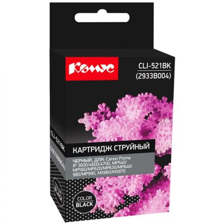 Картридж струйный Комус CLI-521BK (2933B004) чер. для Canon