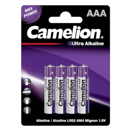 Батарейка Camelion Ultra 4шт/бл (LR03-BP4UT, 1.5В) (14985) Батарейка Camelion Ultra 4шт/бл (LR03-BP4UT, 1.5В) (14985)