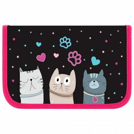 Пенал ЮНЛАНДИЯ, 1 отделение, картон с эффектом soft-touch, 19х11 см, "Cat squad", 273493 Пенал ЮНЛАНДИЯ, 1 отделение, картон с эффектом soft-touch, 19х11 см, "Cat squad", 273493