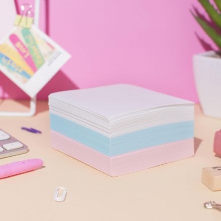 Блок для записей ATTACHE запасной 9х9х5 триколор 80 г