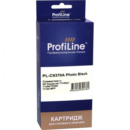 Картридж струйный ProfiLine C9370A №72 черн. для HP DesignJet T1120ps/T1200
