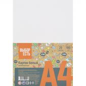 Картон белый Выбор есть Отличник 20л А4 немелован.пакет