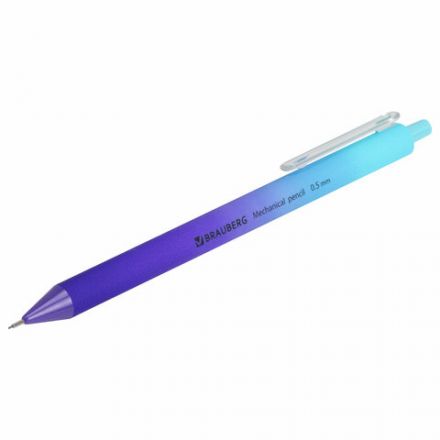 Карандаш механический 0,5 мм, BRAUBERG SOFT "Grade", HB, корпус soft-touch ассорти, 181958