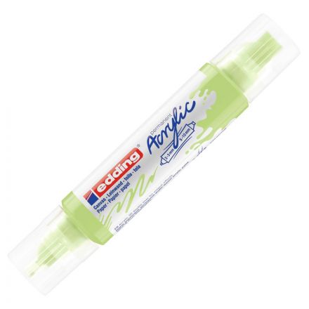 Маркер акриловый двусторон.3DEdding5400/917 Пастельный зеленый/pastelgreen