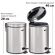 Ведро мусорное с педалью 5 литров "Classic", ЗЕРКАЛЬНОЕ, нержавеющая сталь, со съемным внутренним ведром, LAIMA, 232260