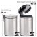 Ведро мусорное с педалью 5 литров "Classic", ЗЕРКАЛЬНОЕ, нержавеющая сталь, со съемным внутренним ведром, LAIMA, 232260
