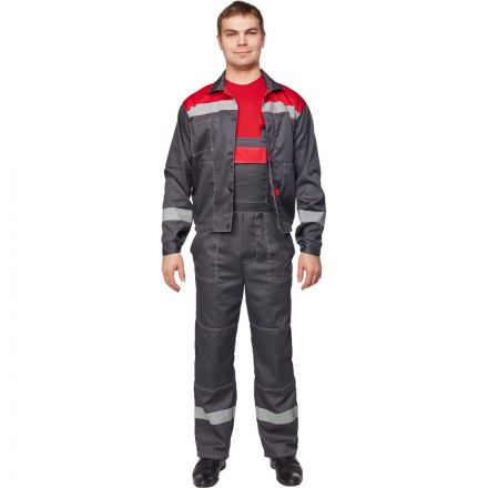 Костюм рабочий летний муж. л20-КПК сер/красн (р.64-66) 170-176 (Арсенал-СП) Костюм рабочий летний муж. л20-КПК сер/красн (р.64-66) 170-176 (Арсенал-СП)