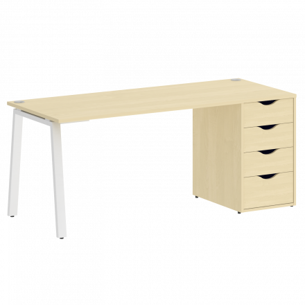 Home Office Стол письменный VR.SP-3-178.4.A Клён/Белый металл 1780*720*750