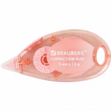 Корректирующая лента BRAUBERG PASTEL, 5 мм x 12 м, механизм перемотки, ВЫГОДНАЯ УПАКОВКА 3 штуки в блистере, 271252 Корректирующая лента BRAUBERG PASTEL, 5 мм x 12 м, механизм перемотки, ВЫГОДНАЯ УПАКОВКА 3 штуки в блистере, 271252