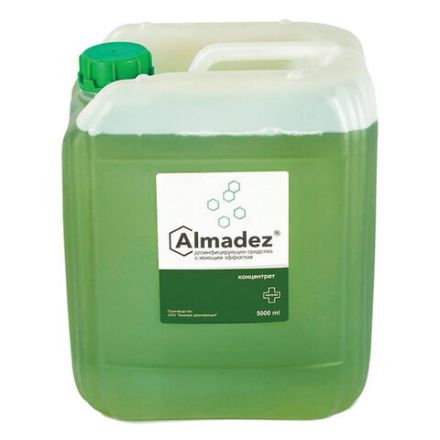 Средство дезинфицирующее 5 л АЛМАДЕЗ, с моющим эффектом, концентрат, АЛ-406 Средство дезинфицирующее 5 л АЛМАДЕЗ, с моющим эффектом, концентрат, АЛ-406