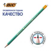 Карандаш чернографитный Bic Evolution Эко HB заточенный с ластиком