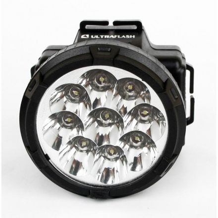 Фонарь налобный Ultraflash 9LED 33Лм,акк220,0,5Ач, Фонарь налобный Ultraflash 9LED 33Лм,акк220,0,5Ач,