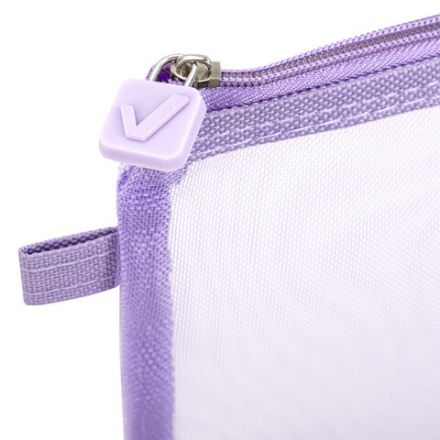 Пенал-конверт BRAUBERG, сетка, 22x10 см, фиолетовый, 272239 Пенал-конверт BRAUBERG, сетка, 22x10 см, фиолетовый, 272239