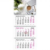 Календарь настенный 3-х блочный 2026 Трио Стандарт, 305х675, Офис, 80г/м2