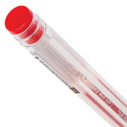 Ручка гелевая BRAUBERG "Jet", КРАСНАЯ, корпус прозрачный, узел 0,5 мм, линия письма 0,35 мм, 141020 Ручка гелевая BRAUBERG "Jet", КРАСНАЯ, корпус прозрачный, узел 0,5 мм, линия письма 0,35 мм, 141020