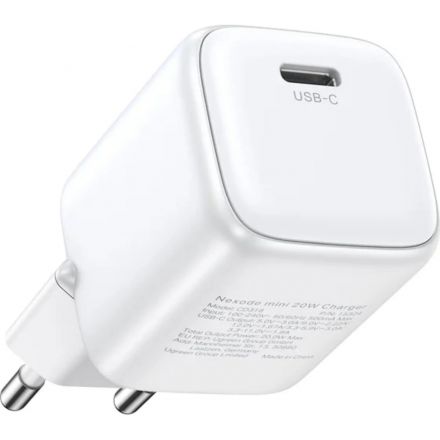Зарядное устройство сет. UGREEN CD318 (15324)Nexode 20W USB-C PD GaN белый