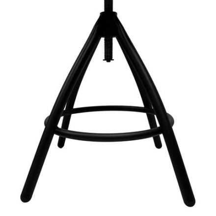 Стул кресло кассира, ресепшен РС61/Д, на винте, без подлокотников, кожзам, черное Стул кресло кассира, ресепшен РС61/Д, на винте, без подлокотников, кожзам, черное