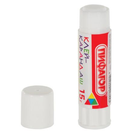 Клей-карандаш ПИФАГОР, 15 г, 227609 Клей-карандаш ПИФАГОР, 15 г, 227609